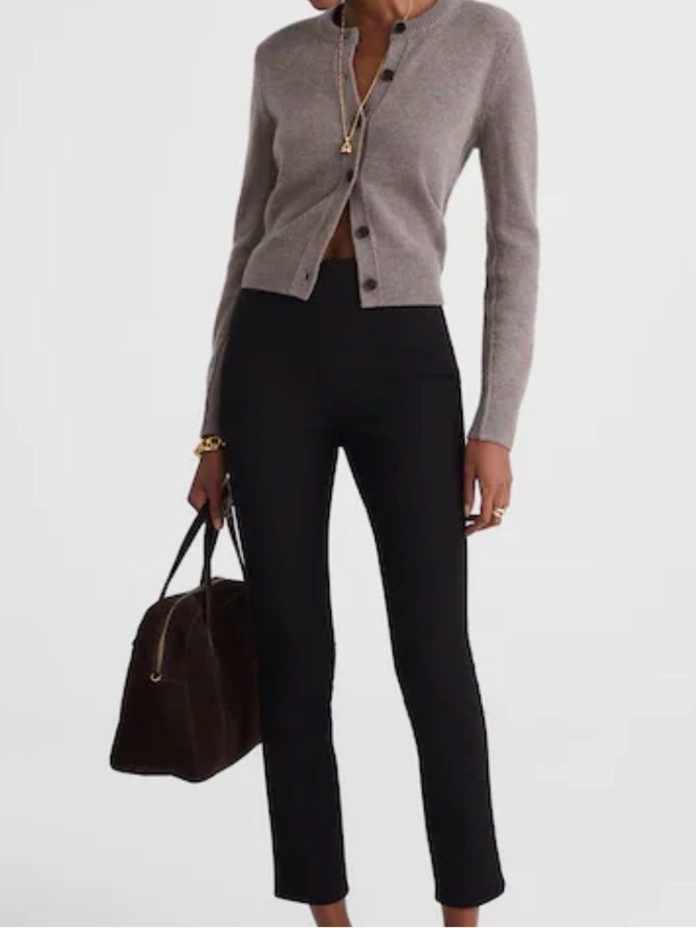 Madewell Black High-Rise Slim Pants - Women